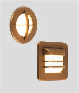 Rugged Low Level recessed Marker Light in Two Designs