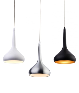 Small Teardrop LED Light Pendant - Dia 10cm