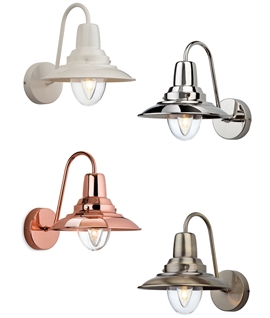Wall Lights in a Fisherman Style - Painted or metal finishes