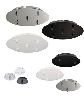 Round Ceiling Plate to Hang 1, 3 or 5 Pendants 