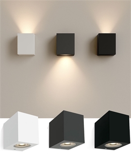 Budget Square Cube Wall Down Light - IP65 Rated