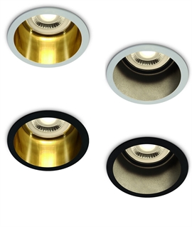 Semi-Trimless Deep Recessed GU10 Downlights – Fixed Beam, Low Glare