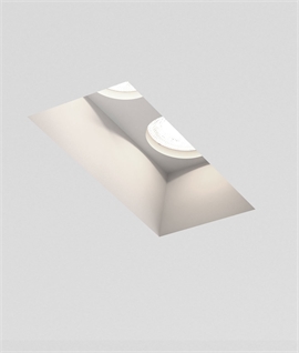 Twin Lamp Trimless Plaster-in Downlight