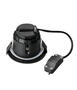 Round Soffit Downlight for GU10 Mains Lamps - Adjustable Lampholder