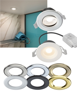 Dimmable IP65 Fire-rated LED Downlight: Fixed or Adjustable