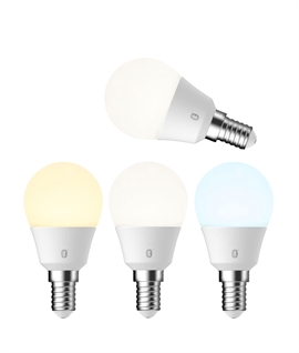 E14 Bluetooth Mesh Golf Ball Lamp – Opal Finish, Adjustable 2200K–6500K & Dimmable