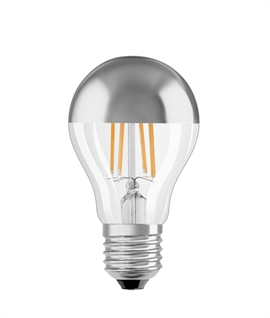 E27 LED GLS Metallic Crown Bulb - Reduces Glare in Open Fixtures