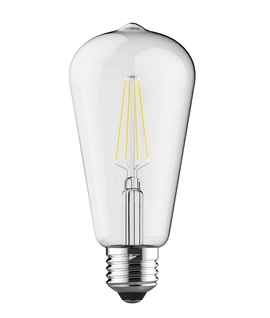 E27 6.5w ST64 4000k Clear Lamp Dimmable LED Filament - 806 Lumens