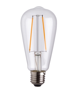 E27 Soft Glow 2W Clear LED Filament Squirrel Lamp