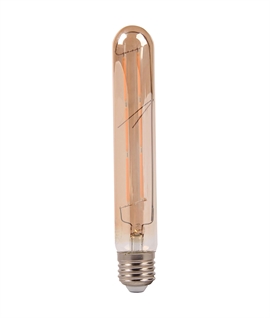 E27 6 watt LED 185mm Vintage Amber Finish Lamp