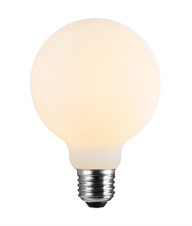E27 7W Dimmable LED Opal Globe Filament Lamp 95mm
