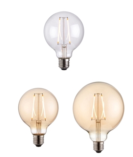 E27 2w LED Soft Glow Globe Lamps - 95mm & 125mm