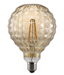 Designer E27 2w LED Filament Lamp - Waffle
