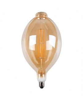 E27 8w Extra Large Oval Tipped LED Filament Lamp
