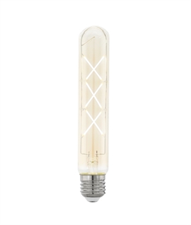 E27 4w LED 185mm Long Tubular Decorative Filament Lamp