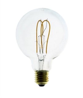 E27 95mm 5w Double Loop Clear LED Globe Lamp 