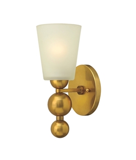 Vintage Brass Wall Light - Zelda 1 by Elstead Lighting