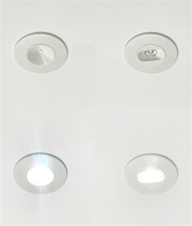 Quick Install LED Emergency Downlight - Offers Maintained or Non-Maintained use