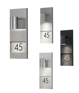 Wall Light With House Number - Modern design