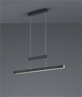 Extra Slim Suspended LED Pendant - Rise & Fall plus Extends to Suit Your Space