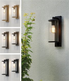 Contemporary Bracket Wall Light With Cylindrical Glass