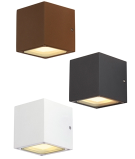 Small Cube Exterior Up and Down Wall Light