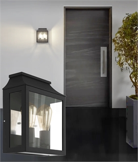 Twin Lamp Exterior Wall Lantern - Contemporary Design Suits Many Properties 