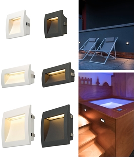 Mains Exterior LED Recessed Wall Light
