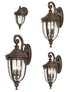 Traditional Bracket Lanterns in English Bronze Finish