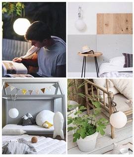 Take Anywhere Rechargeable Globe Light - Hoop Suspension