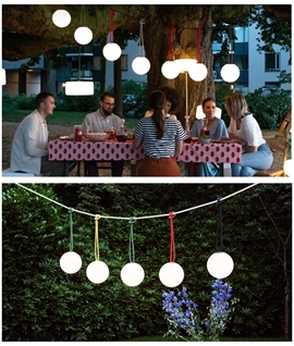 Take Anywhere Rechargeable Globe Light - Hoop Suspension