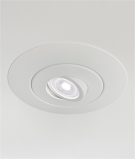 Straight-To-Mains Oversize Adjustable Fire-Rated Downlight for GU10 lamps