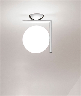Flos IC Lights C/W1 - Opal Glass Globe Designs by Michael Anastassiades