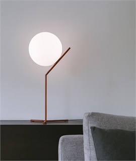 Flos IC T1 High Table Lamp in Burgundy Red - Discontinued Finish