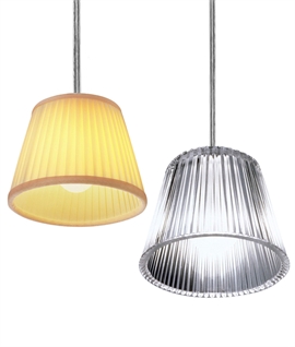 Pleated Fabric Small Light Pendant - Flos Romeo Babe Soft