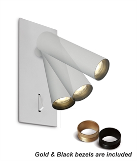 Semi-Recessed Adjustable LED Reading Light - Switched, Integrated LED and 3000K Output