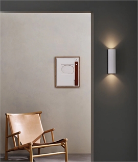 Faceted Plaster Up and Down Wall Light