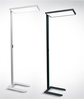 Freestanding Office Floor Light with Integral Dimmer - Direct & Indirect Lighting