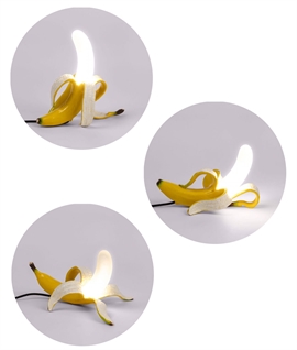 Yellow Banana LED Table Lamps - Huey & Dewey