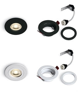 GU10 Downlight Designed for Easy Lamp Changes Without Removing the Fitting - 80mm bezel, 68mm hole GU10 Downlight Designed for Easy Lamp Changes Without Removing the Fitting - 80mm bezel, 68mm hole