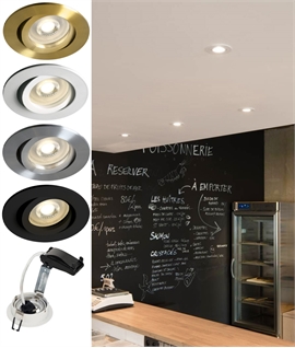 Easy-Install LED Downlight - Tool-Free Relamping for GU10 Mains LED Lamps