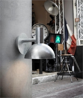 Chunky Industrial Style Exterior Bracket Wall Light - 2 Finishes