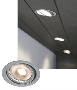 Galvanised Soffit Downlight For LED Lamps - Adjustable Wallwashing