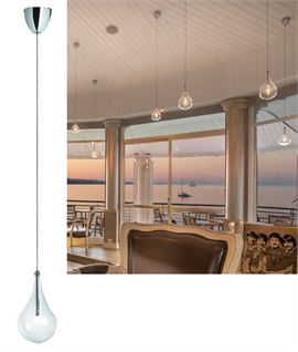 Chrome Teardrop Pendant Light – Exclusive Design