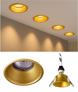 Gold Low Glare Recessed Downlight – Gold Painted Finish for Contemporary Interiors