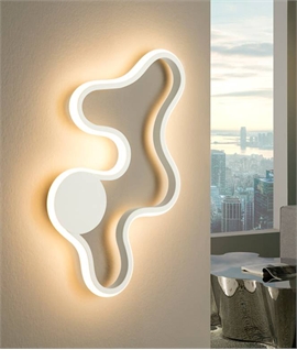 Halo Effect Flush Wavy Ceiling or Wall Light