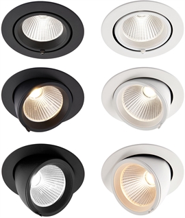 Powerful 24° Beam Recessed Scoop Spotlight - Perfect for Retail or Commercial Galleries