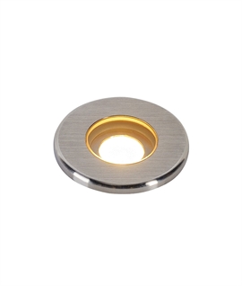 LED Niche Light in a Round Design and Semi Recessed