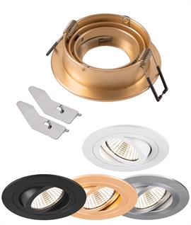 Premium Quality Low Profile Recessed Downlight for Mains GU10 Bulbs
