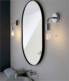 Bathroom Simple Single Chrome Wall Light - IP44